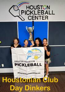 FALL 2023 Women's 3.0 winners Day Dinkers - Houstonian Club - Captain Lori Rogen